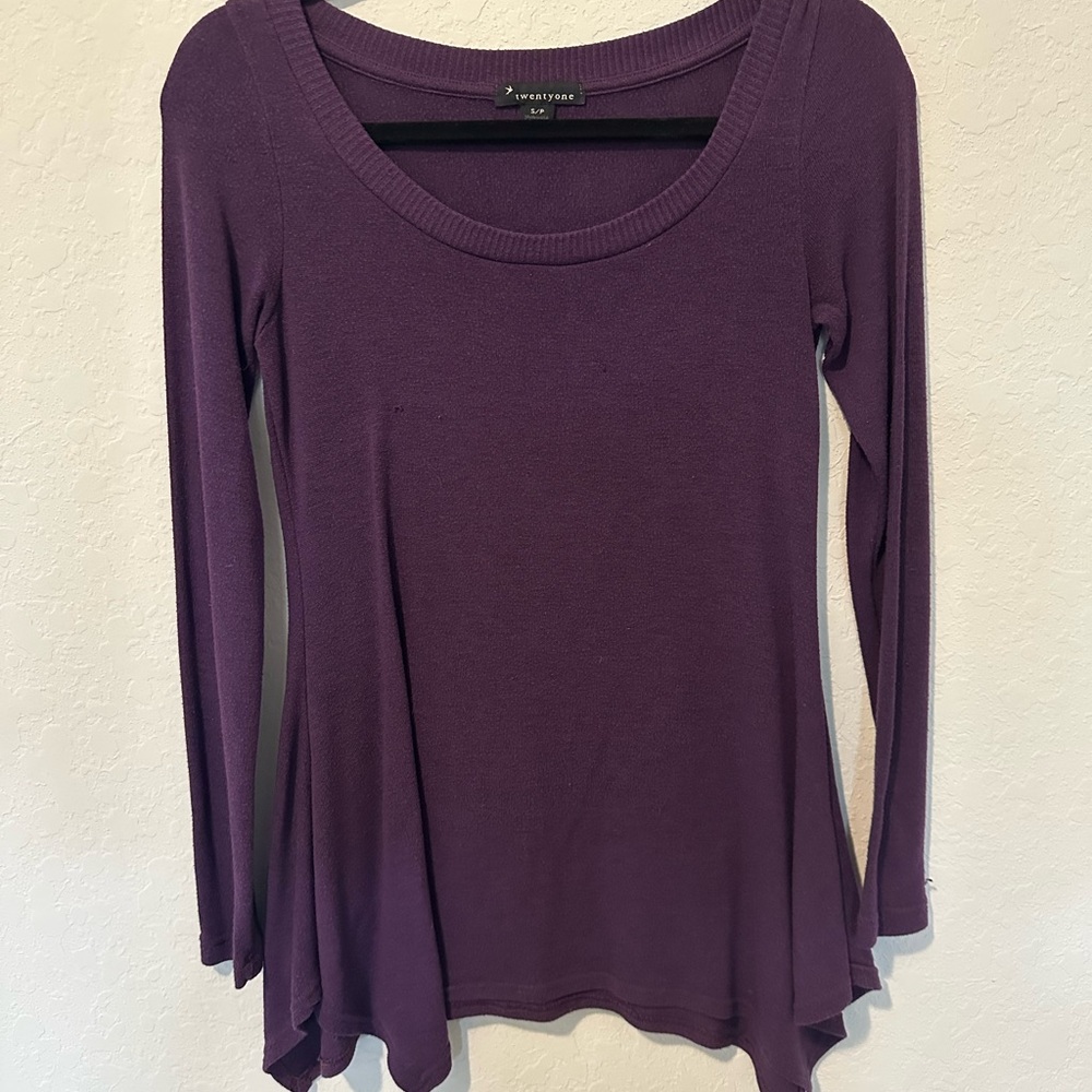 Forever 21 Purple Long Sleeve Top